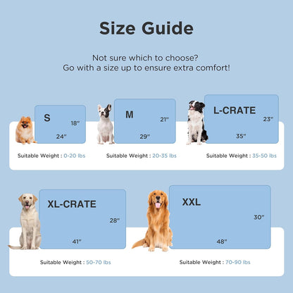 Bedsure Cooling Mat for Large Dogs - Q-Max>0.4 Thin Breathable Cooling Crate Pad Indoor for Pet with Chill Cool Fiber as Cooling Topper，Portable Washable Kennel Mat in Outdoor Summer, 35X23, Blue