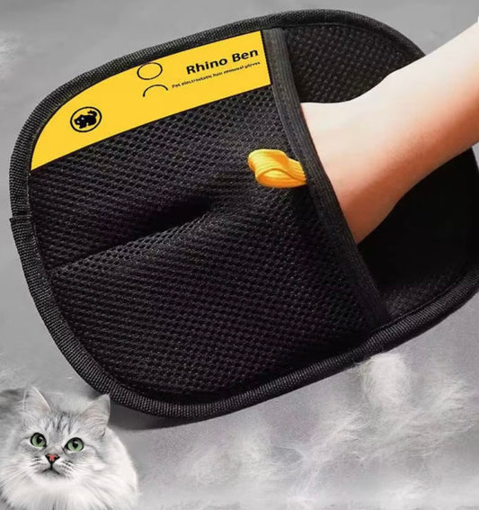 New Pet Grooming Gloves Static Dedusting Brush Pet Hair Remover Brush Removing Dog Cat Hair from Sofa Carpet Clothes