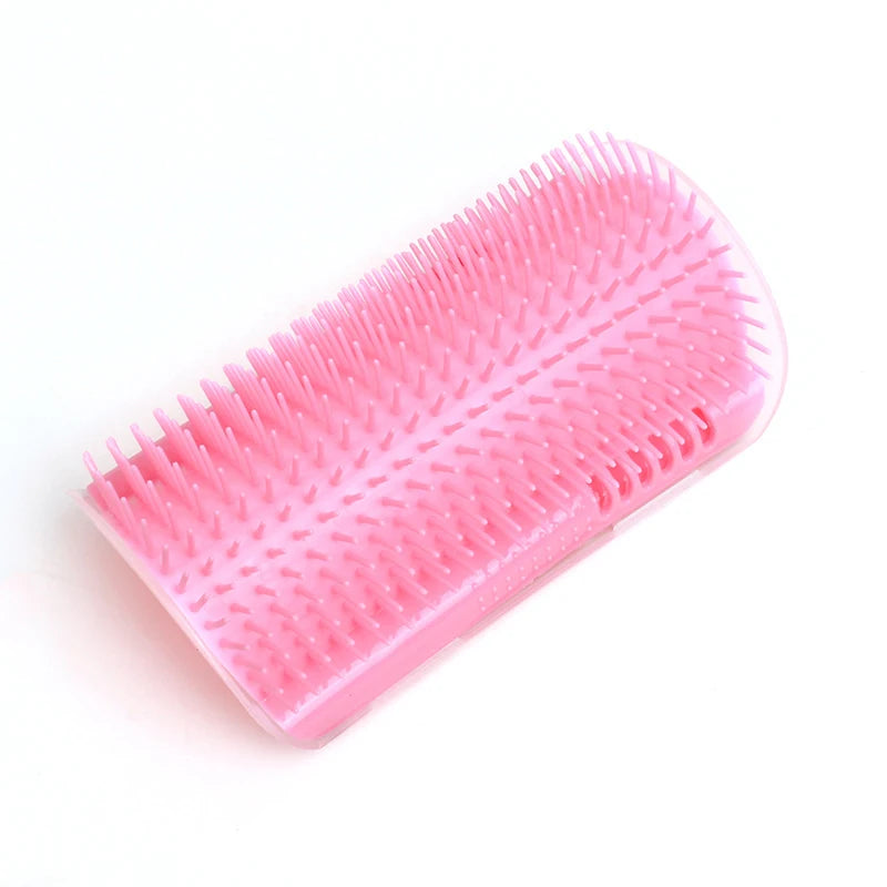 Cat Brush Comb Cat Toy with Catnip Cat Wall Brush Corner Cat Scratcher Massage Self Groomer Comb Pet Brush Corner Cat Scrubber